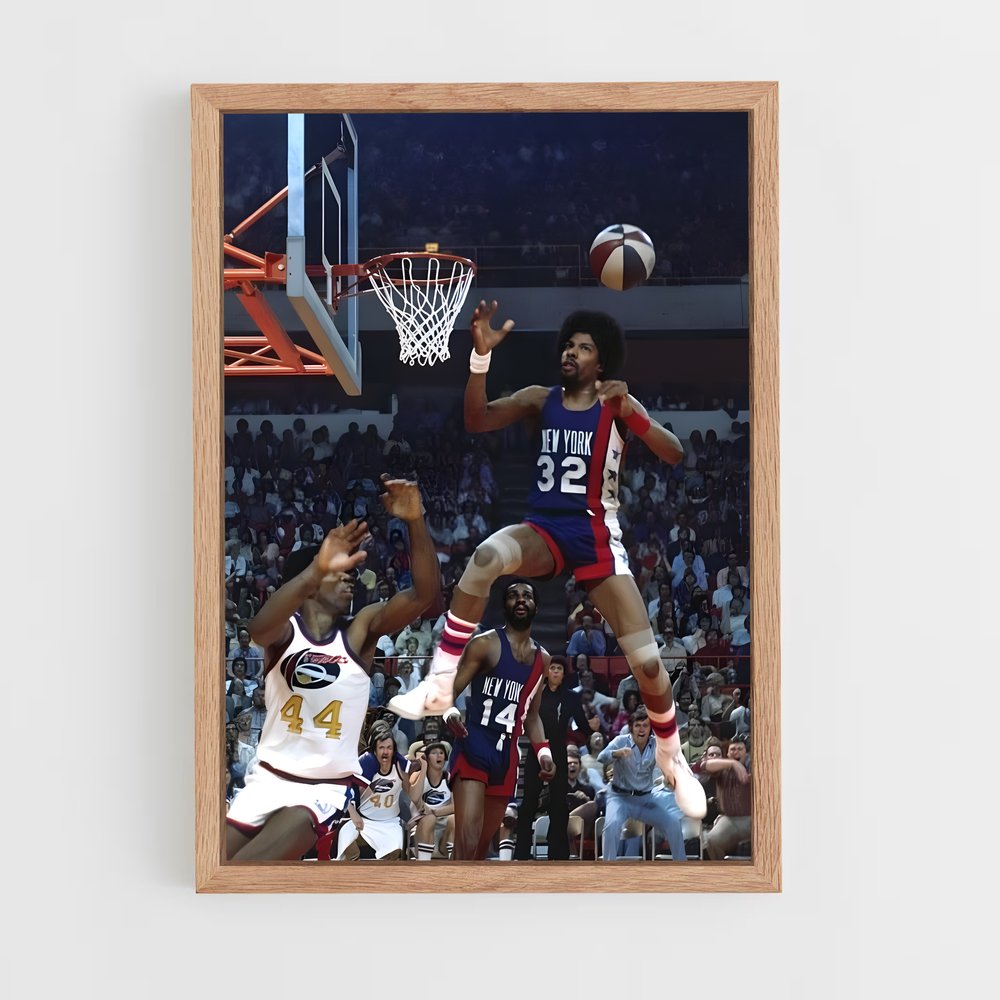 Poster Julius erving panier – affiche Basketball (vue 4)